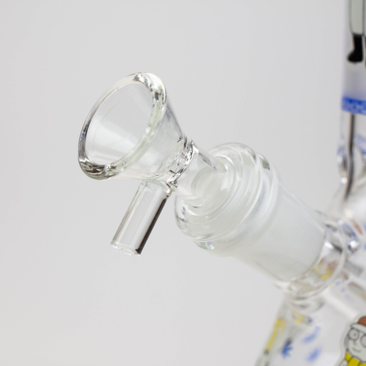 8" Glow in the dark glass Bong [GLOW]