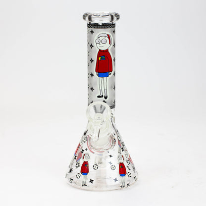 8" Glow in the dark glass Bong [GLOW]