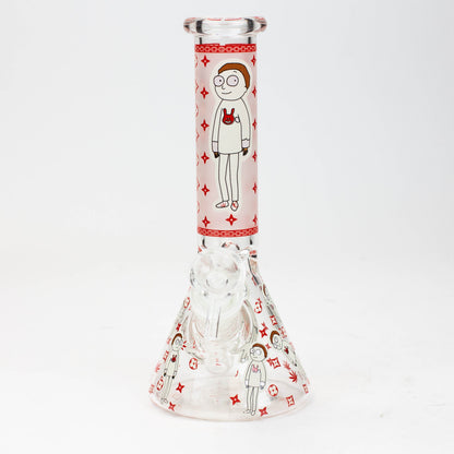 8" Glow in the dark glass Bong [GLOW]
