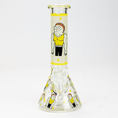 8" Glow in the dark glass Bong [GLOW]