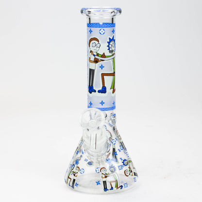 8" Glow in the dark glass Bong [GLOW]