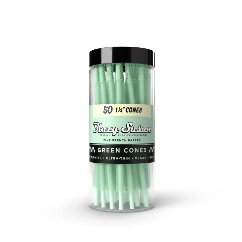 Blazy Susan | Green Cones Jar – (50 Count)