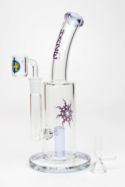 8" HAZE 2-in-1 shower head diffuser Bent Neck Dab Rig[HZ024]