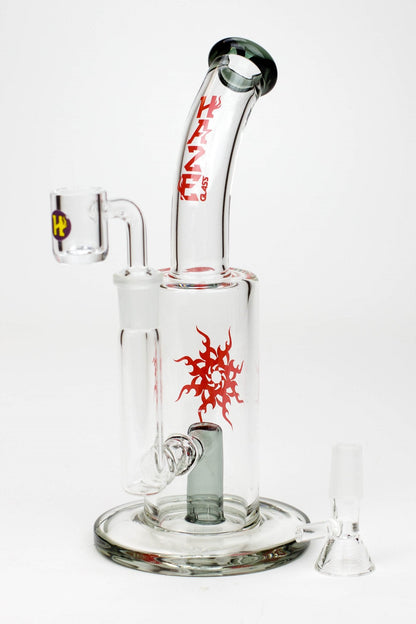 8" HAZE 2-in-1 shower head diffuser Bent Neck Dab Rig[HZ024]