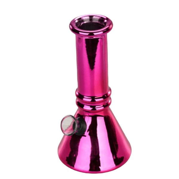 6″ Lume Beaker Mini Glass Bong – Metallic Finish [JBLMIN-03-16]
