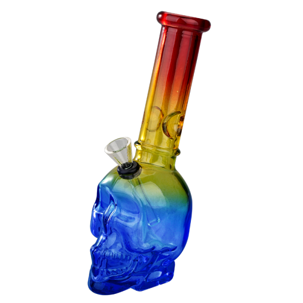 8″ Skull Glass Bong