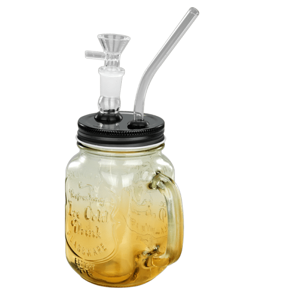 TOPPUFF® | 5.5″ Mason Jar Glass Bong – Surface Plating Colors