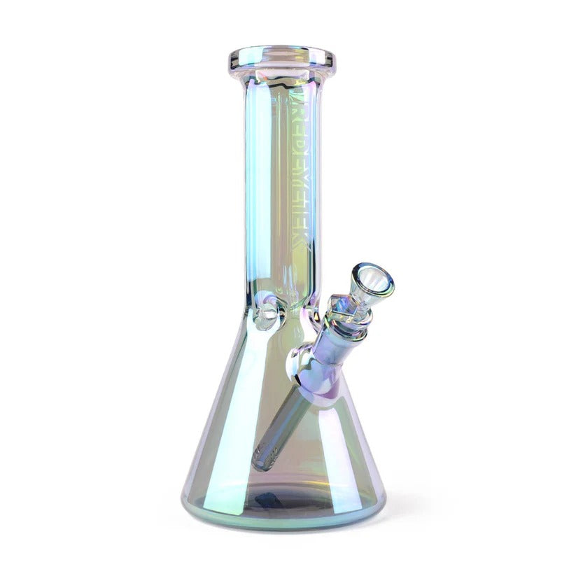 Red Eye Tek | 10" Tall Green Metallic Terminator Finish Hex Top Beaker Tube