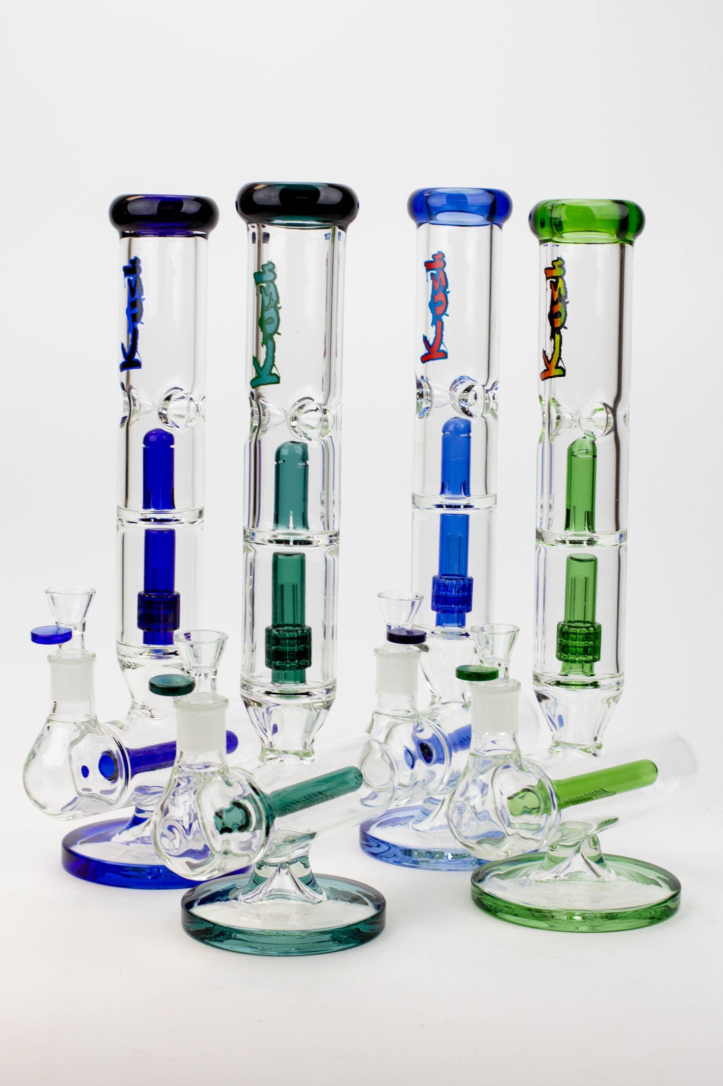 14" KUSH inline diffuser / splash guard / 7 mm / glass bong [K5003]