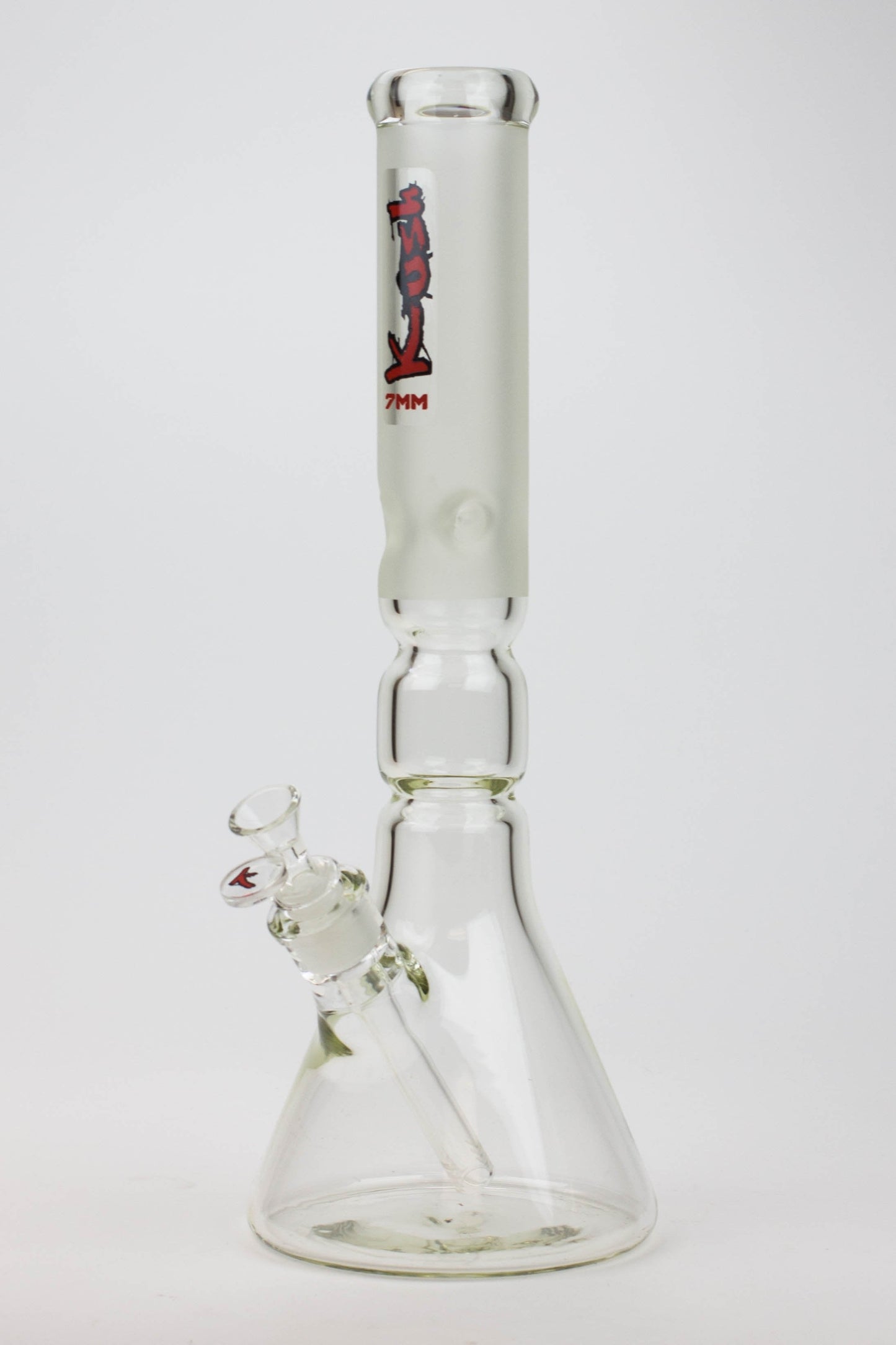 16" KUSH / 7mm / curved tube glass water bong