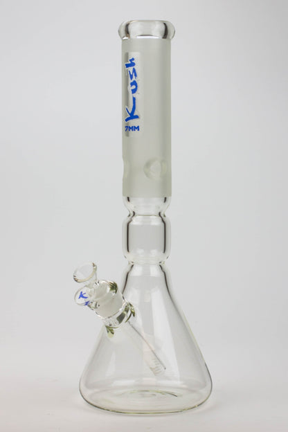 16" KUSH / 7mm / curved tube glass water bong