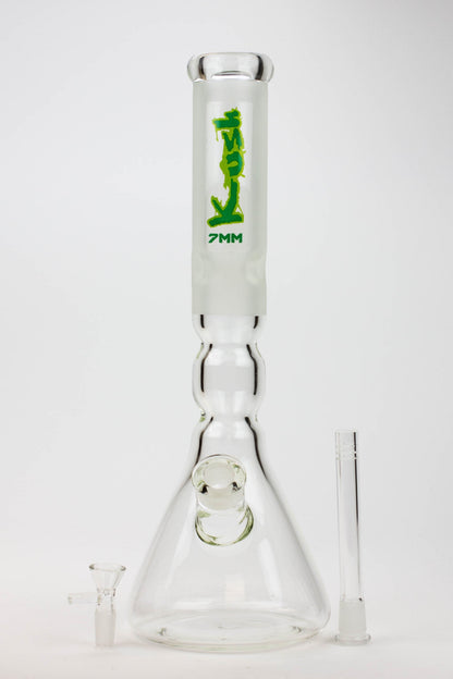 16" KUSH / 7mm / curved tube glass water bong