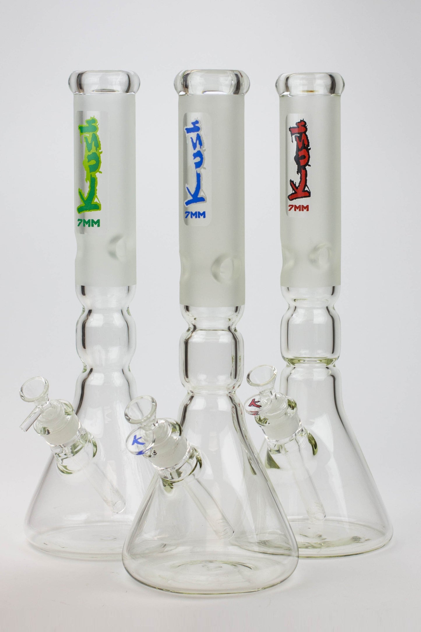 16" KUSH / 7mm / curved tube glass water bong