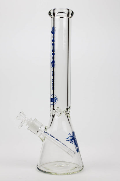 16" glass / 9 mm / beaker glass water bong-Clear