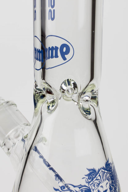 16" glass / 9 mm / beaker glass water bong-Clear