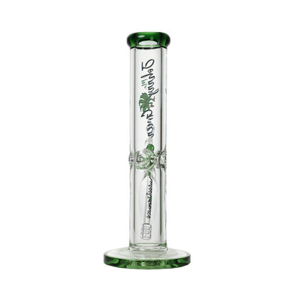 Johnny Green 12″ 9mm Straight Tube with Grid Percolator Slide – Green (MJG-012)