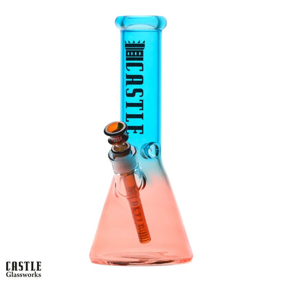 12" Electroplated Beaker Bong - 5mm Thick Glass