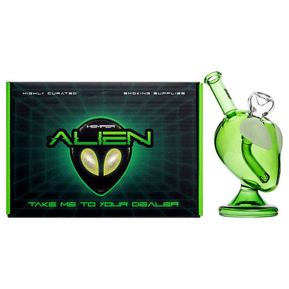 Hemper | 6" Alien Head Bong – Glow-in-the-Dark Eyes