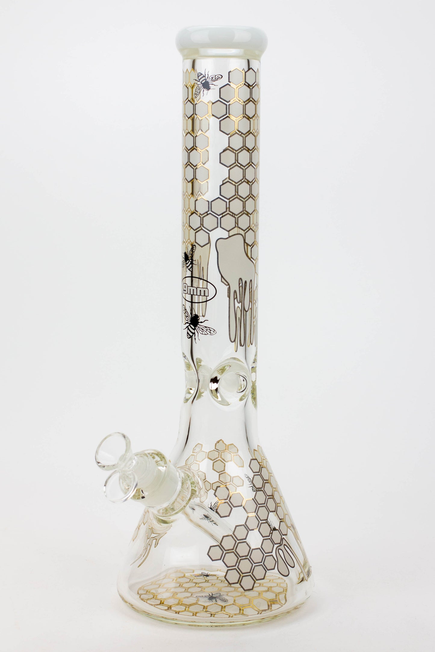 16" SOUL glass BEE / 9 mm / beaker glass bong  [S2076]