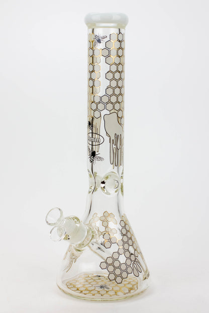 16" SOUL glass BEE / 9 mm / beaker glass bong  [S2076]
