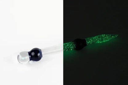 Shine glassworks | Glow in the dark Dabber with Small opal-Made In Canada