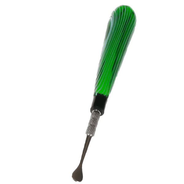 5" Busy Line Glass Handle  Stainless Steel Tool