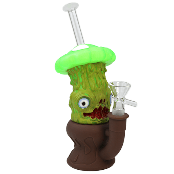 8″ Enameled Mushroom Bong
