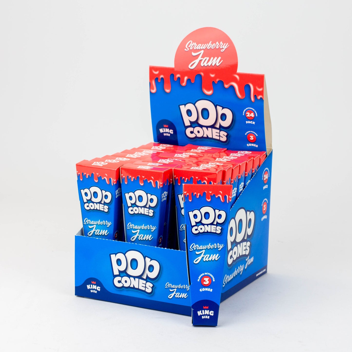Pop Cones King size Pre-rolled cones Box of 24