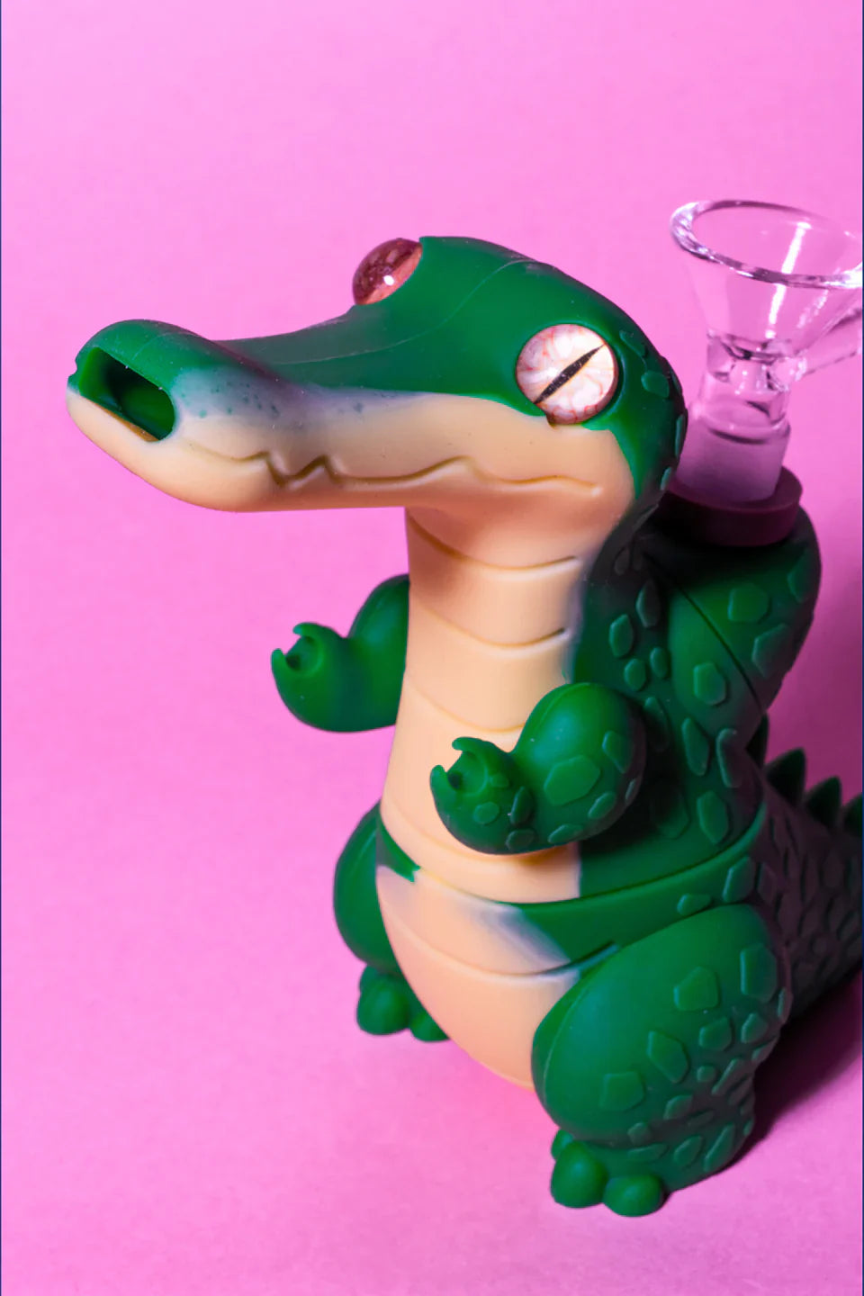 LIT® Silicone | 6" Alligator Water Pipe