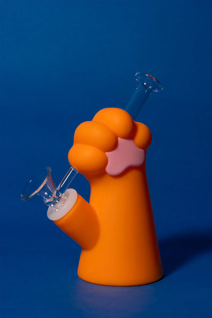 LIT® Silicone | 6" Garfield Cat Paw Water Pipe