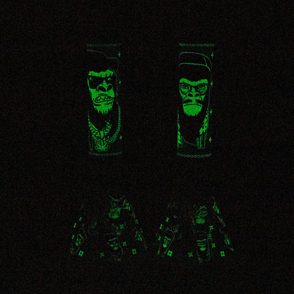 14" Gorilla Glow in the Dark Beaker 7mm