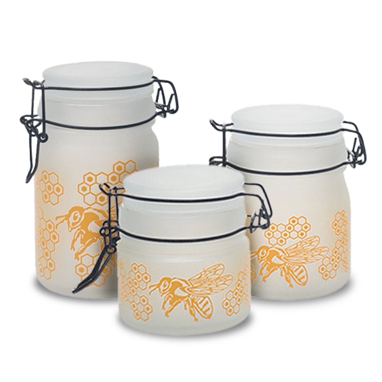 Honey Bee Glass Storage Jar-Multiple Sizes Available [SMKZ-143]