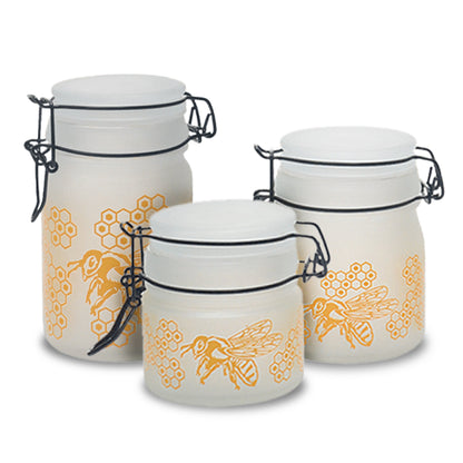 Honey Bee Glass Storage Jar-Multiple Sizes Available [SMKZ-143]