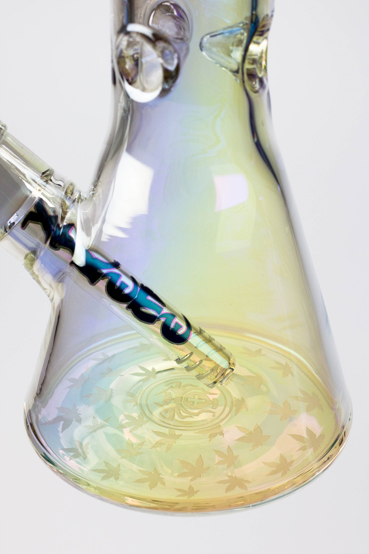 13" XTREME Glass / 7 mm / Electroplated Glass beaker Bong