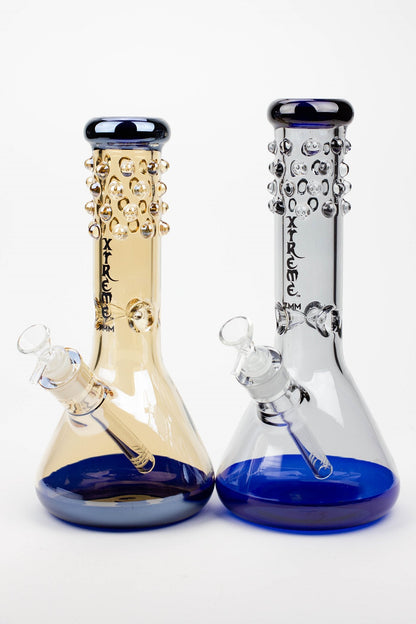 12" XTREME Glass / 7 mm / electro plate Glass beaker Bong