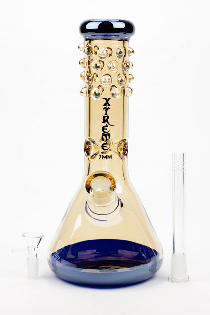 12" XTREME Glass / 7 mm / electro plate Glass beaker Bong