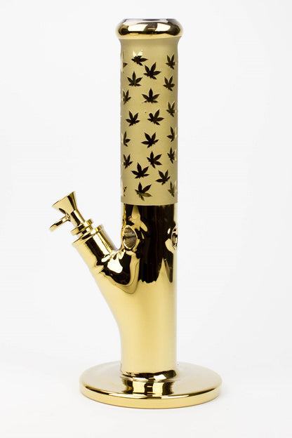 13" XTREME glass / 9 mm / Electroplating Straight Tube Bong