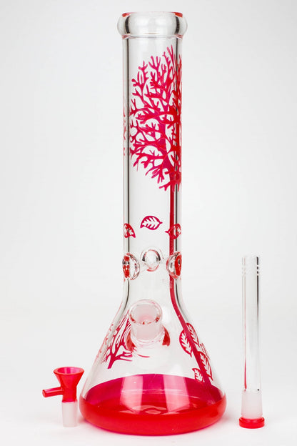 14" Tree of Life classic beaker glass bong
