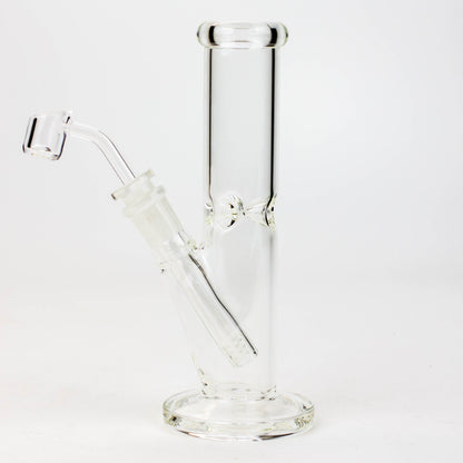 8" 2-in-1 clear tube glass Dab Rig [AKGA013]