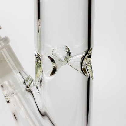 8" 2-in-1 clear tube glass Dab Rig [AKGA013]