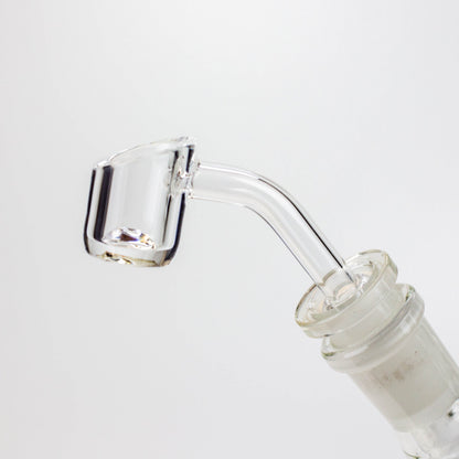 8" 2-in-1 clear tube glass Dab Rig [AKGA013]