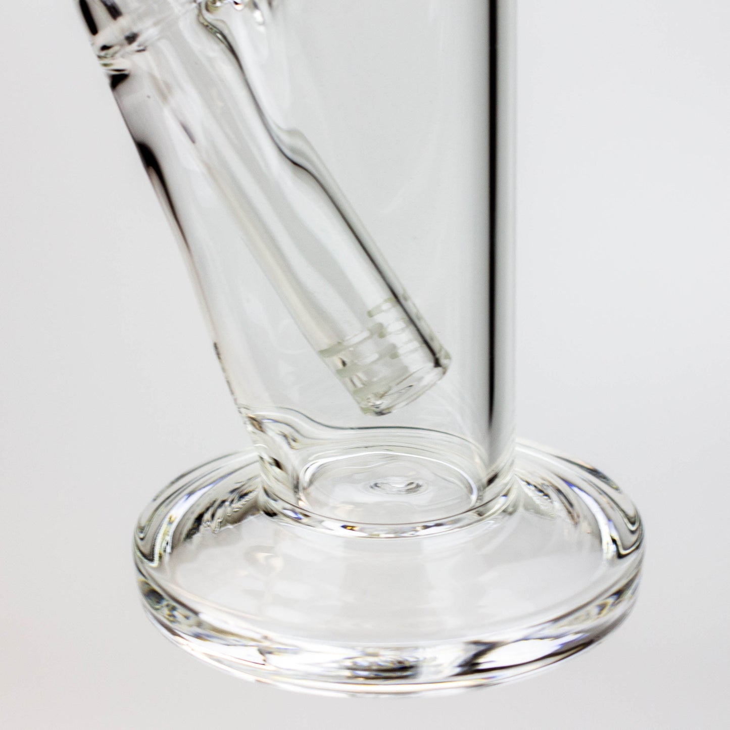 8" 2-in-1 clear tube glass Dab Rig [AKGA013]