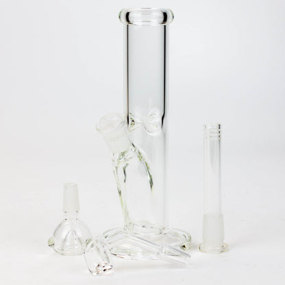 8" 2-in-1 clear tube glass Dab Rig [AKGA013]