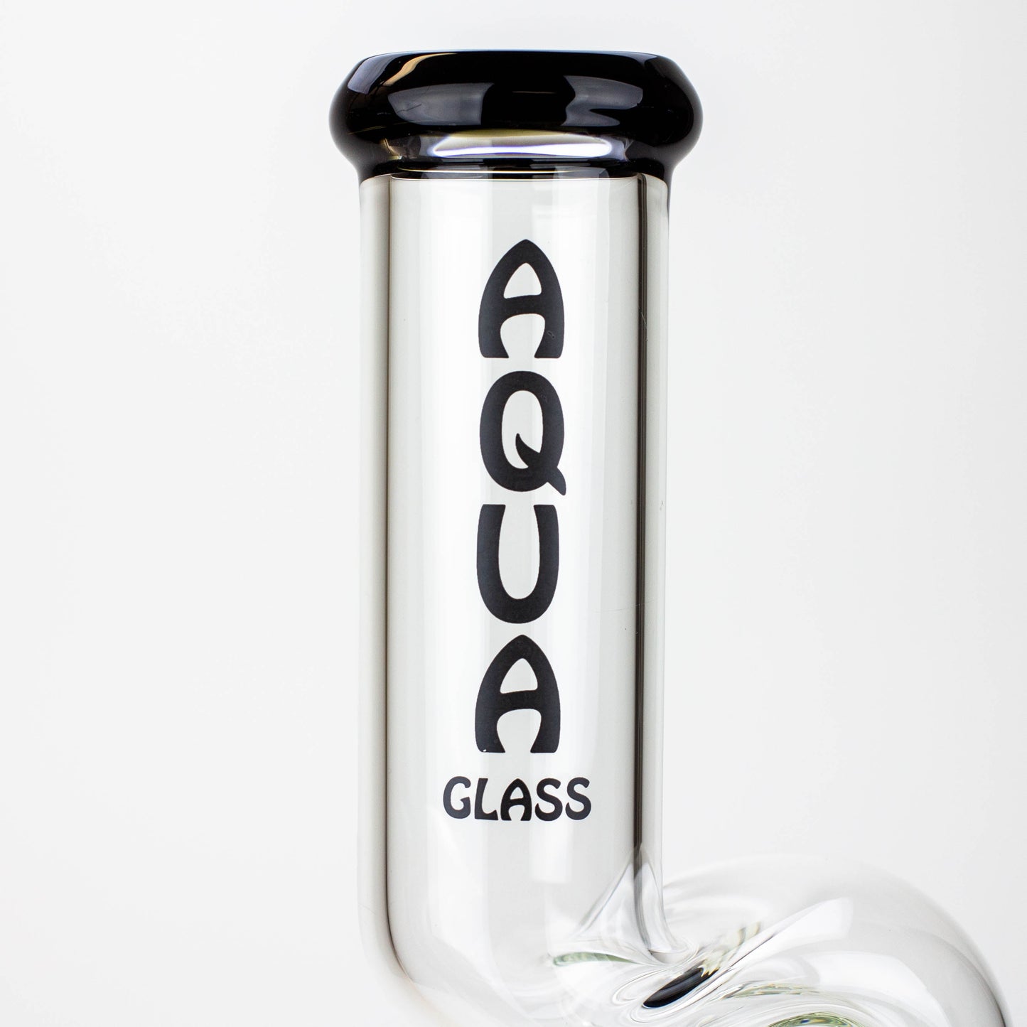 20" AQUA Glass Zig-zag glass water bong [AQUA026]