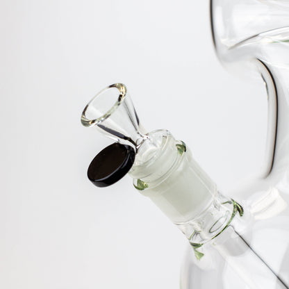 20" AQUA Glass Zig-zag glass water bong [AQUA026]