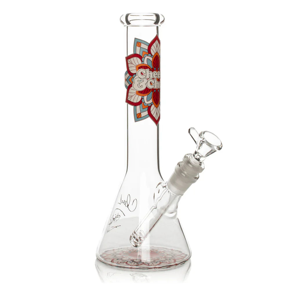 Cheech & Chong® Glass | 10" Mandala Glow in the Dark Beaker