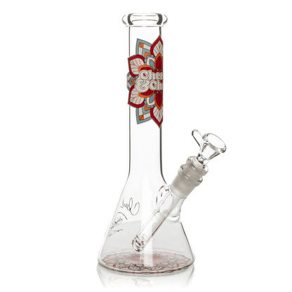 Cheech & Chong® Glass | 10" Mandala Glow in the Dark Beaker