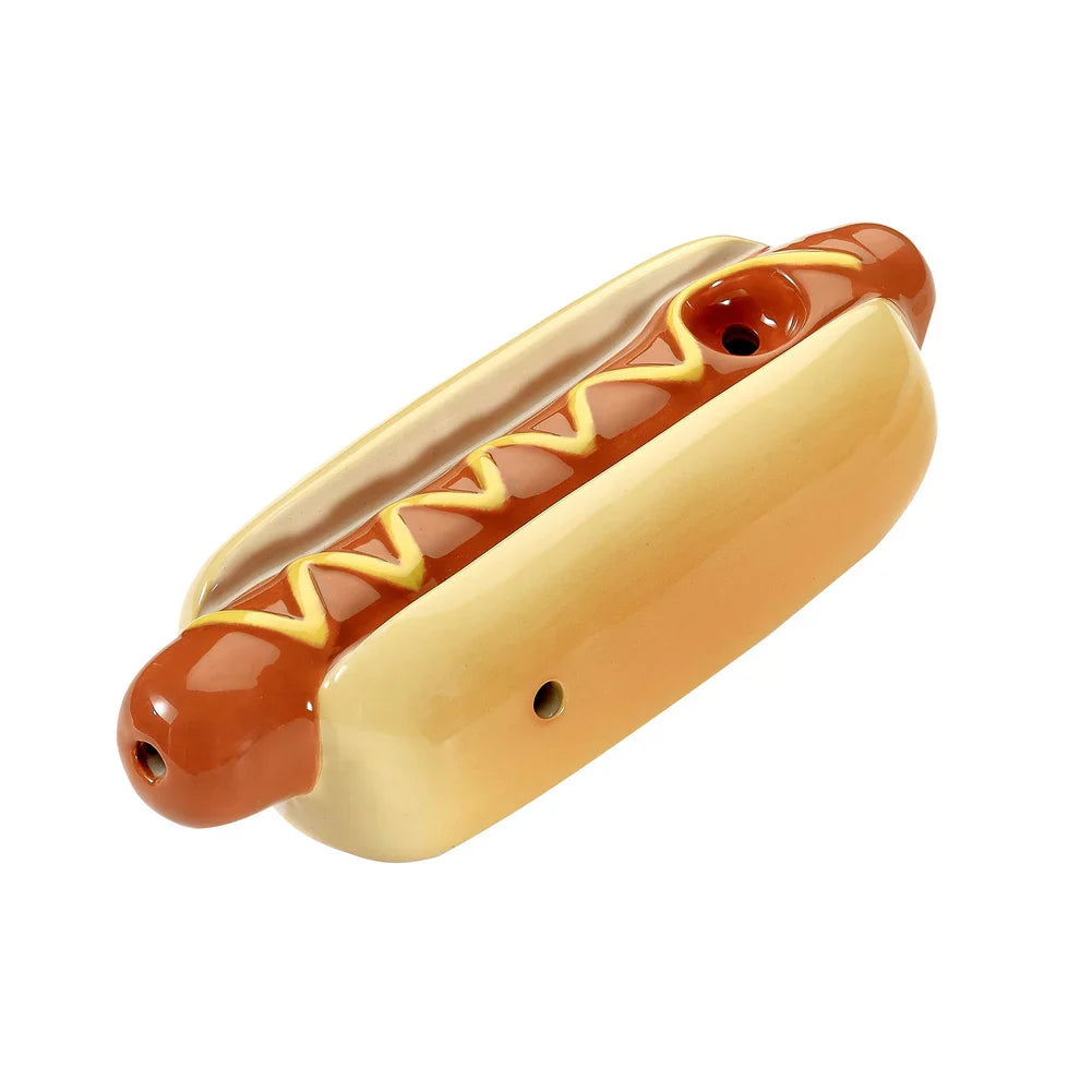 Fashioncraft | Ceramic Hot Dog Pipe – Novelty Smoking Pipe