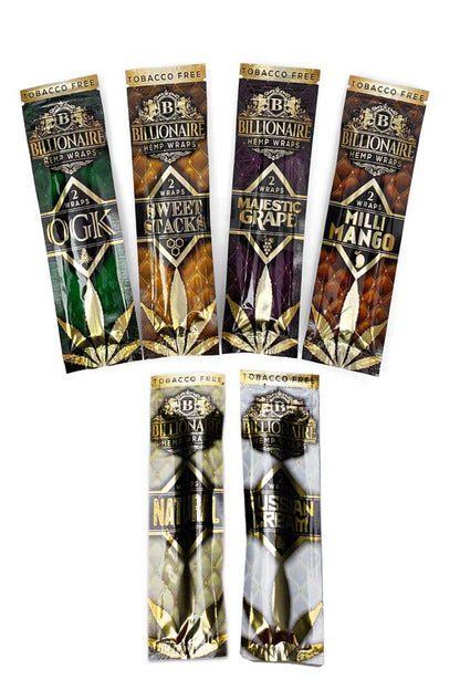 Billionaire Hemp Wraps display - 25 packs