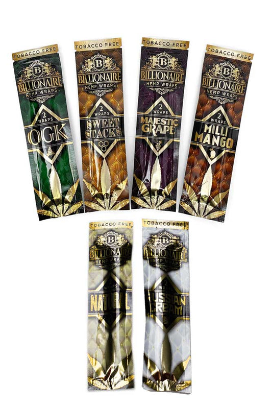 Billionaire Hemp Wraps display - 25 packs